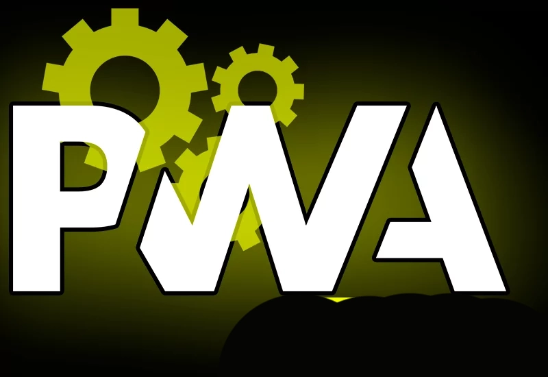 PWA logo and settings icon and Parimatch logo
