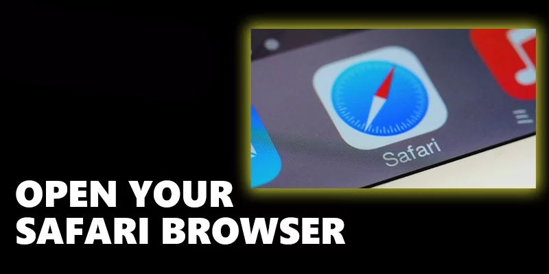 open safari browser on iOS